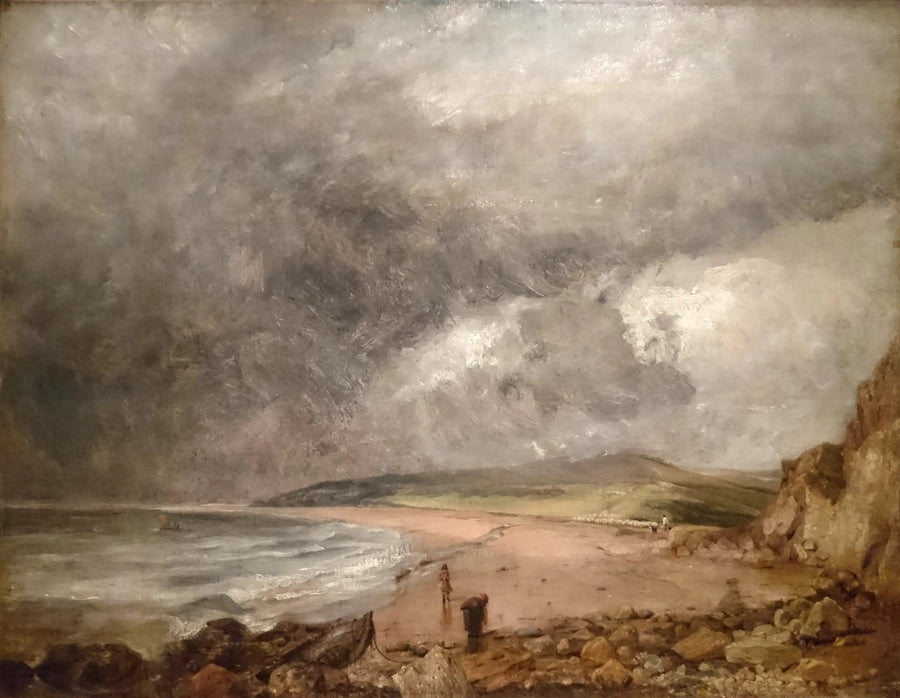 De baai van Weymouth bij het naderen van de storm - John Constable