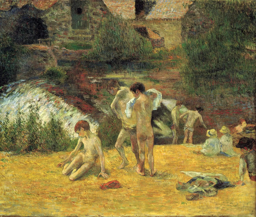 De Badplaats bij de Molen van Bois D'Amour - Paul Gauguin