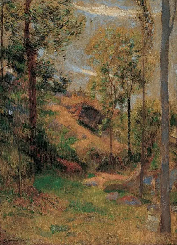 De baden voor de haven van Pont-Aven - Paul Gauguin