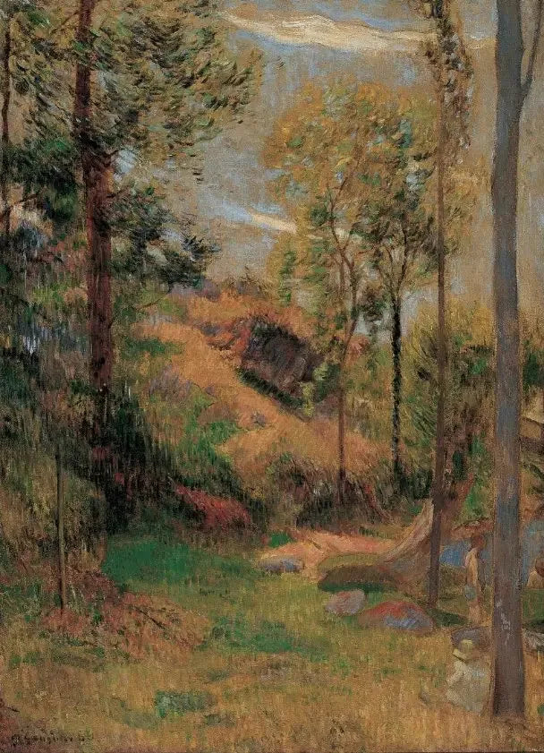 De baden voor de haven van Pont-Aven - Paul Gauguin
