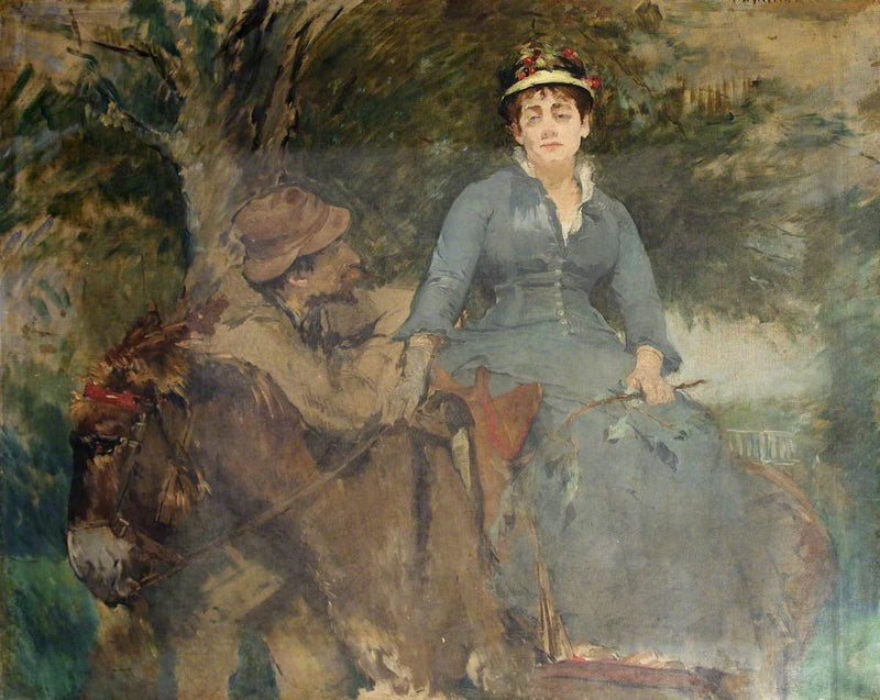 De wandeling op een ezel - Eva Gonzalès