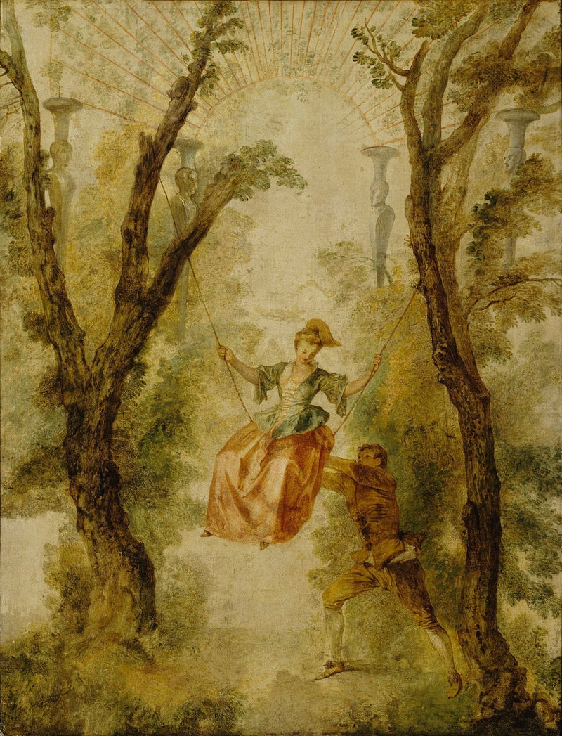 De schommel - Antoine Watteau