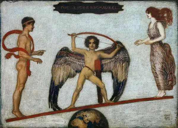 De Schommel van de Liefde - Franz Von Stuck