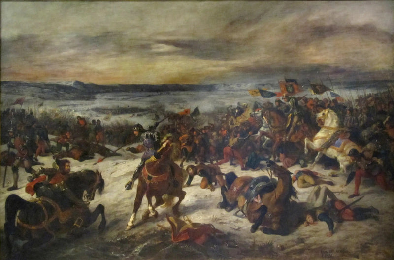 De Slag bij Nancy - Eugène Delacroix