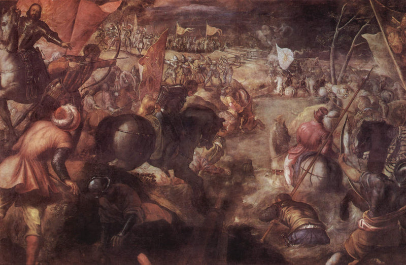 De Slag bij Taro - Jacopo Tintoretto