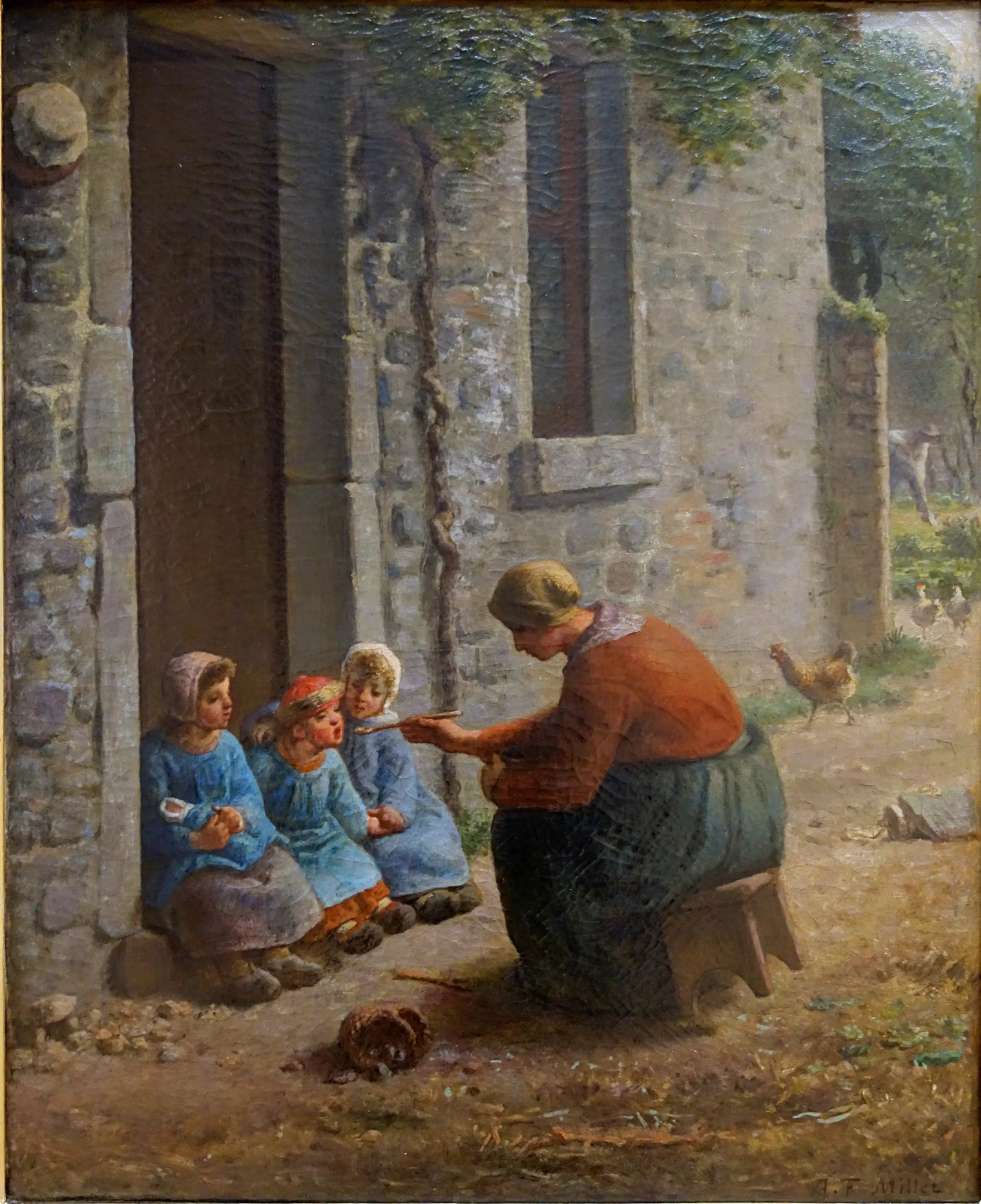 La Becquée - Jean-François Millet - Alpha Reproduction