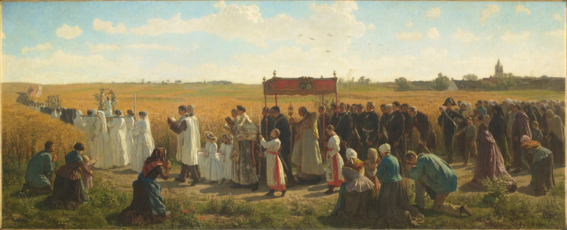 De zegen van de tarwe in Artois - Jules Breton