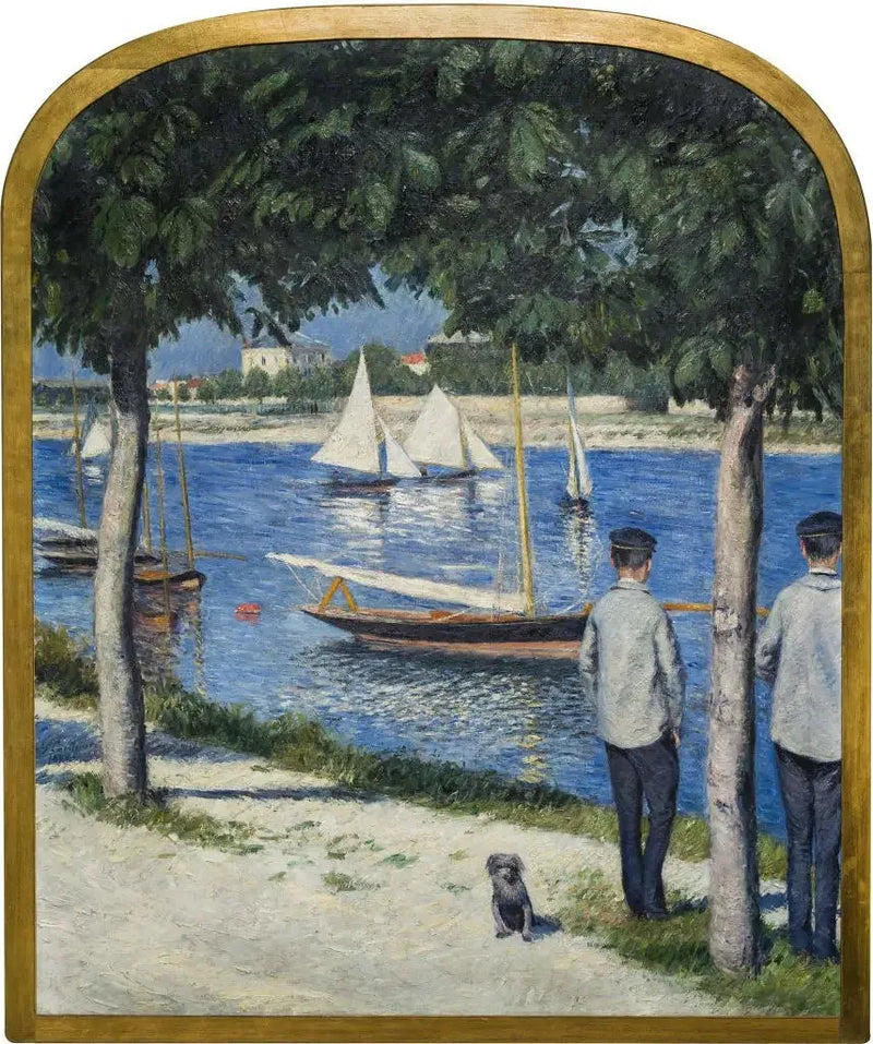 De Oever van Petit Gennevilliers en de Seine - Gustave Caillebotte