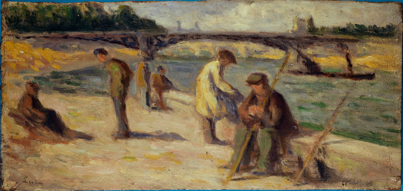De oever van de kade Malaquais - Maximilien Luce