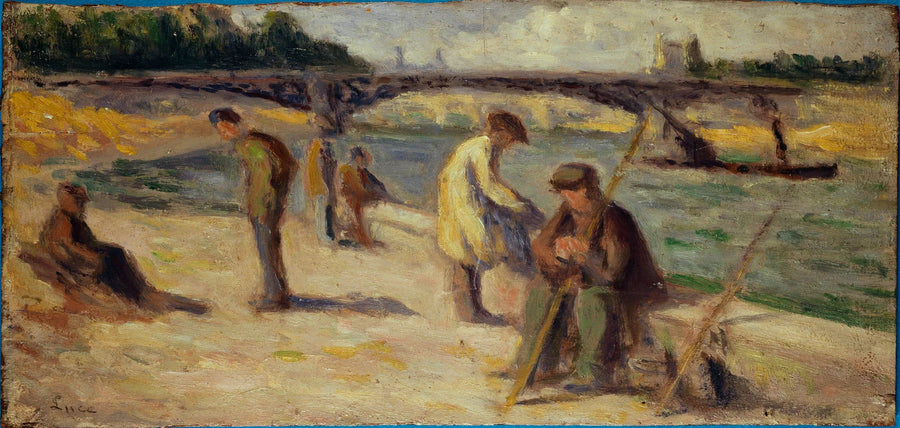 De oever van de kade Malaquais - Maximilien Luce