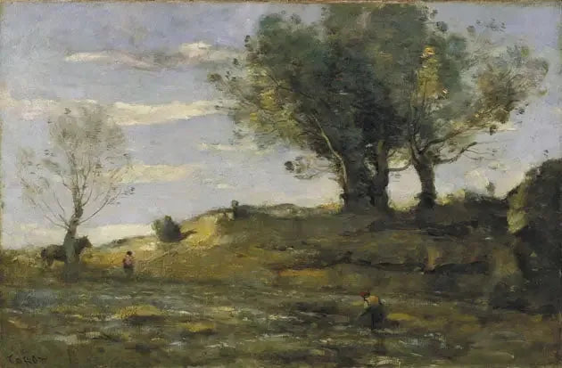De oever - Jean-Baptiste Camille Corot