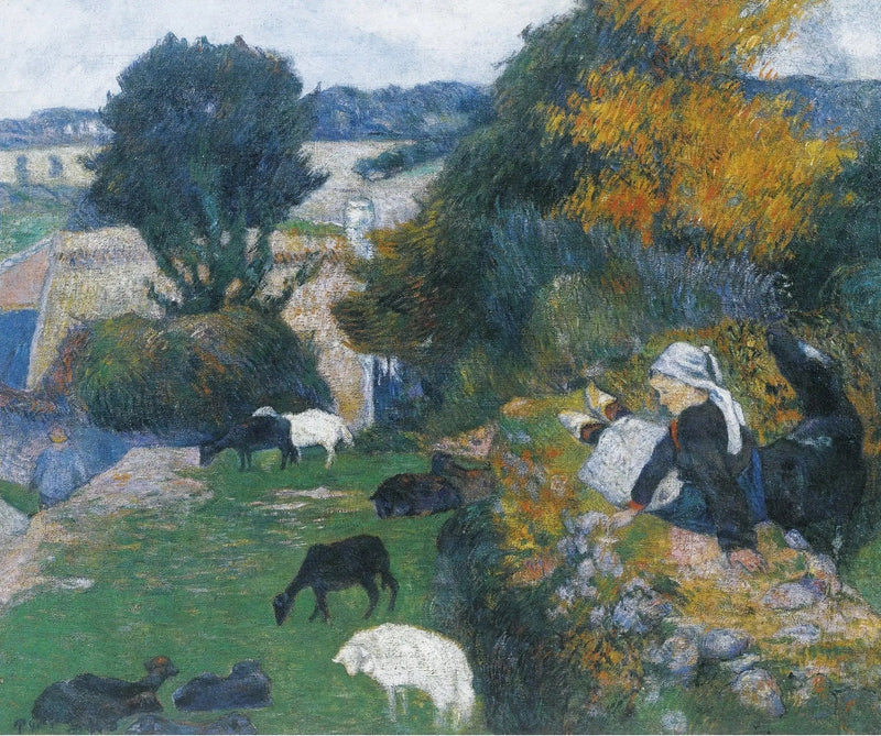 De Bretonse herderin - Paul Gauguin