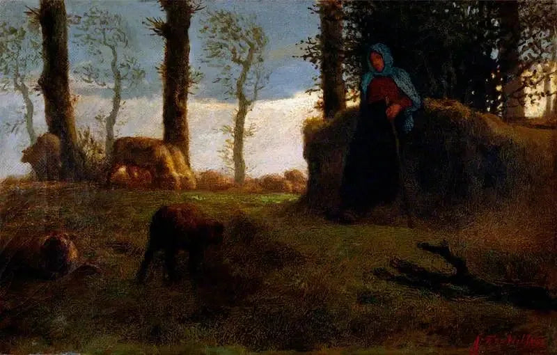 De herderin - Jean-François Millet