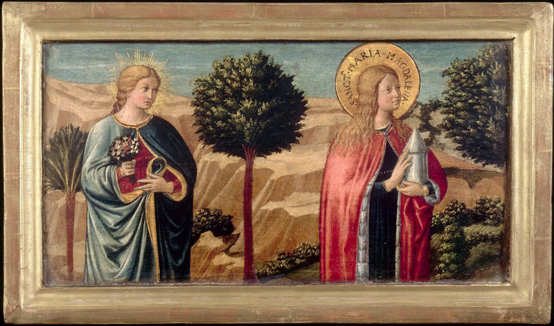De Zalige Fina de' Ciardi en heilige Maria Magdalena - Benozzo Gozzoli