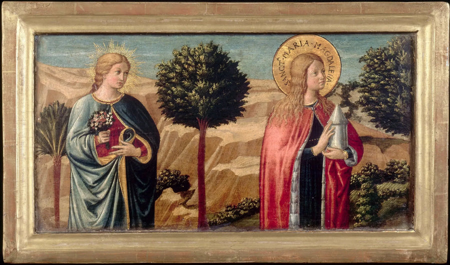 De Zalige Fina de' Ciardi en heilige Maria Magdalena - Benozzo Gozzoli