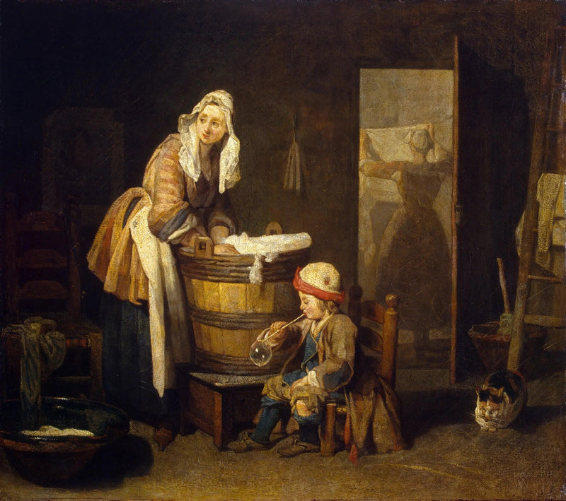 De wassermeid - Jean Simeón Chardin