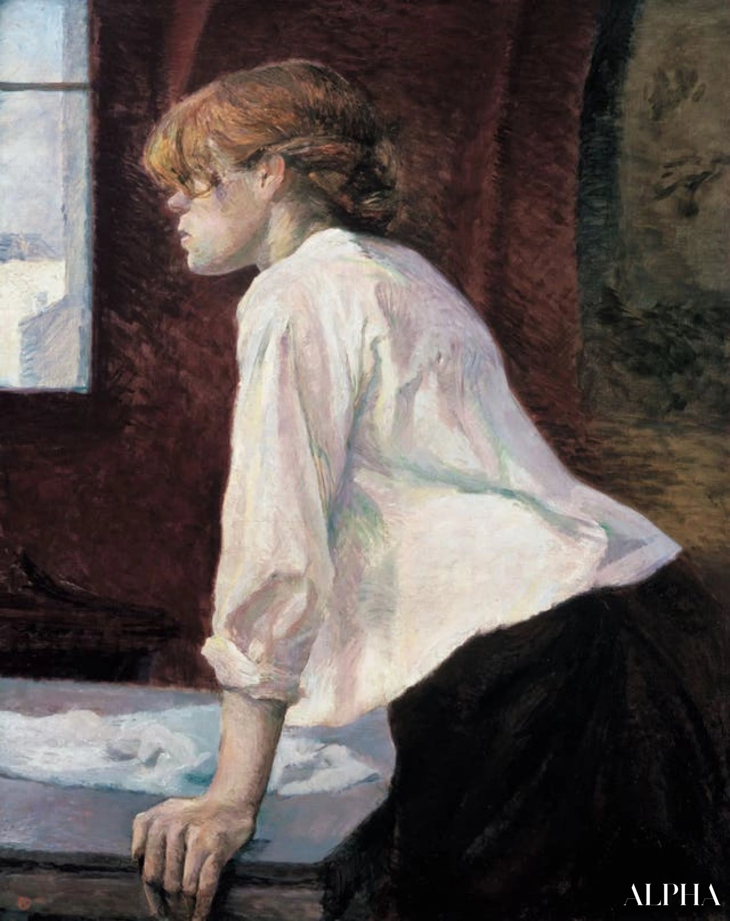 La Blanchisseuse - Toulouse Lautrec - Reproducties van schilderijen en hoogwaardige schilderijen
