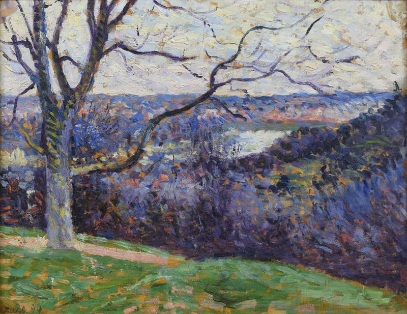 De lus van de Seine bij Herblay (De lus van de Seine bij Herblay) - Maximilien Luce
