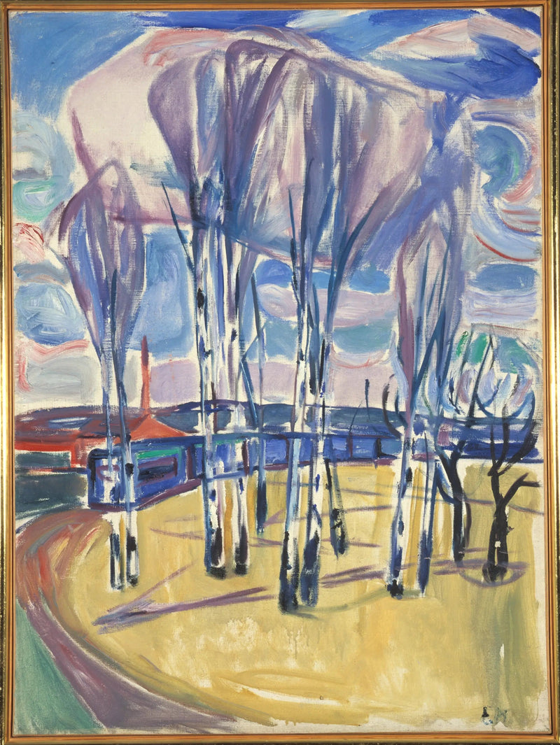 De tramlus in Skøyen - Edvard Munch