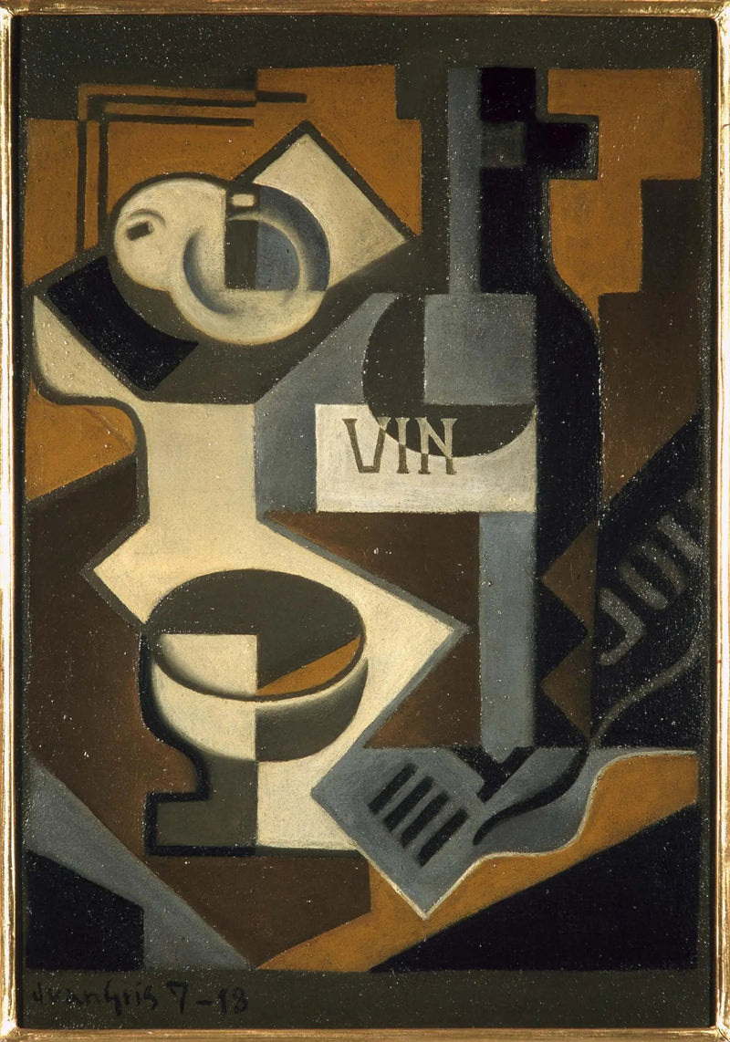 De wijnfles - Juan Gris