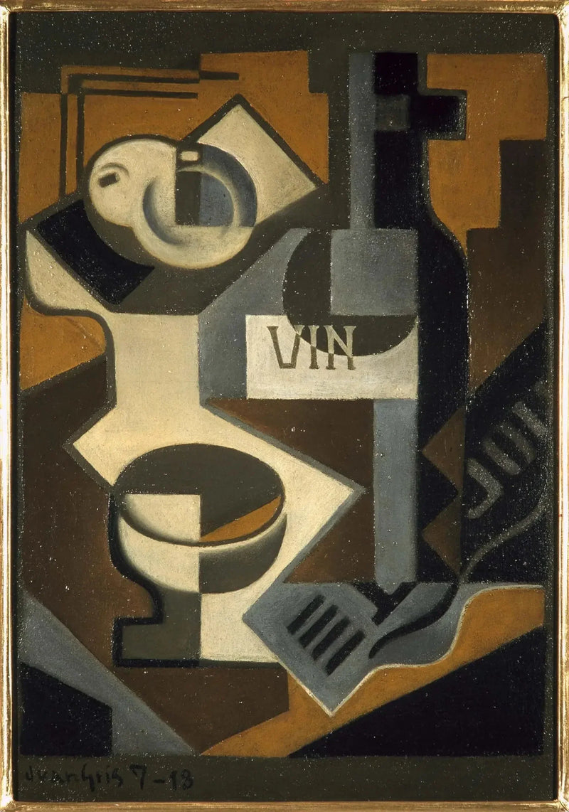 De wijnfles - Juan Gris