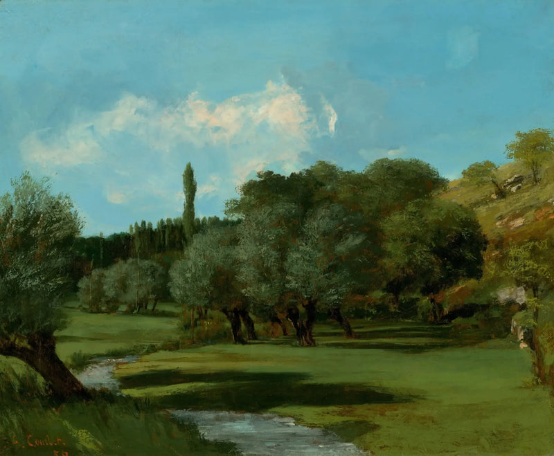 La Bretonnerie in het departement Indre - Gustave Courbet