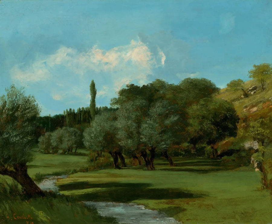 La Bretonnerie in het departement Indre - Gustave Courbet