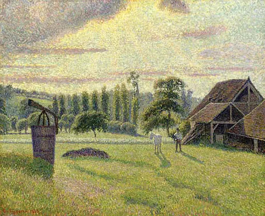 De Baksteenfabriek Delafolie in Éragny - Camille Pissarro