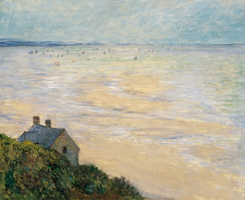 De hut in Trouville, eb - Claude Monet