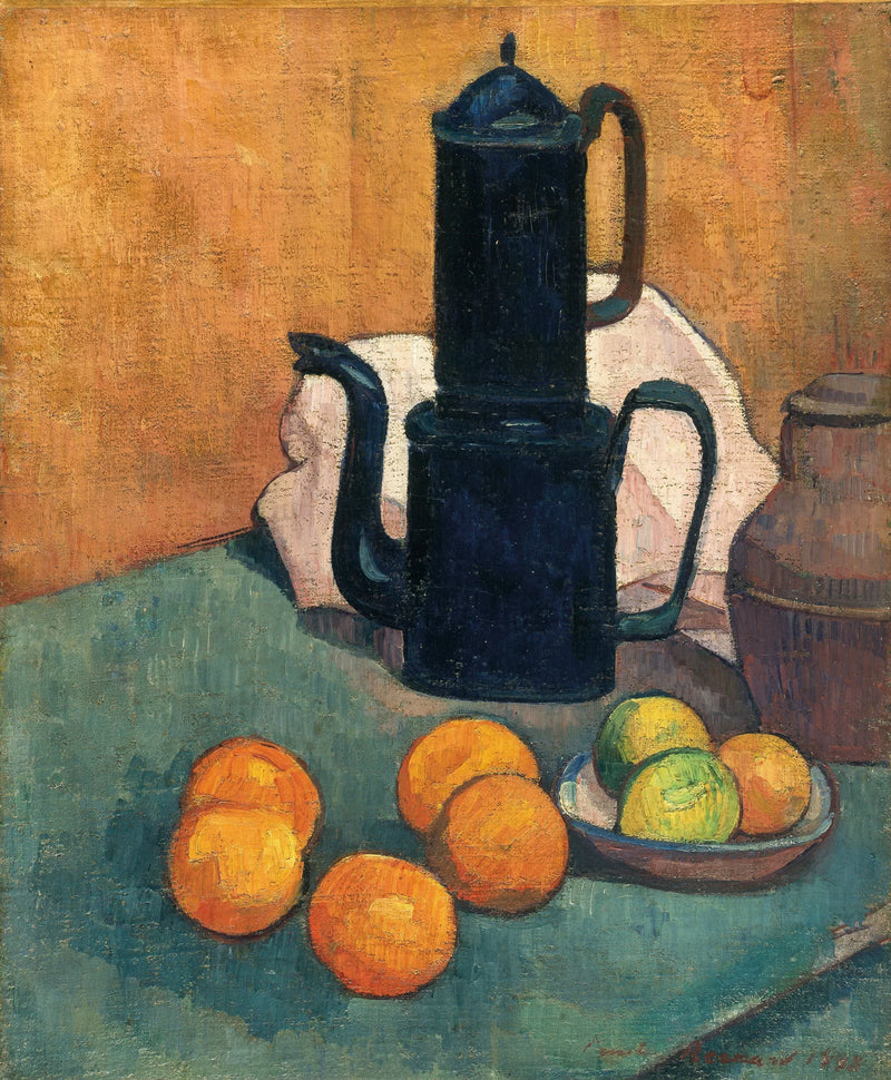 De blauwe koffiezetapparaat - Émile Bernard