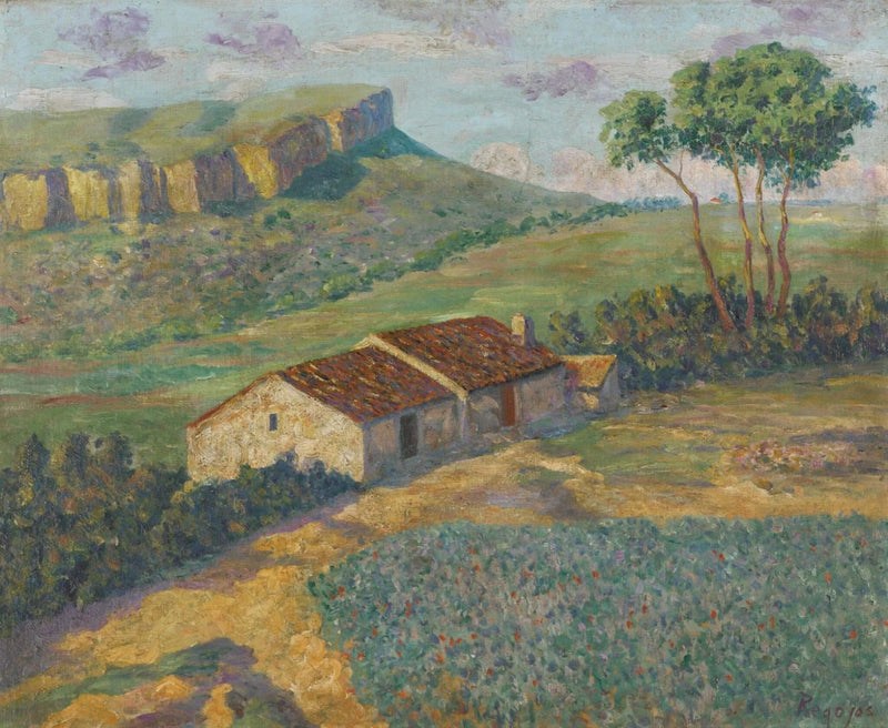 De campagne bij Ripoll, Catalonië - Darío de Regoyos