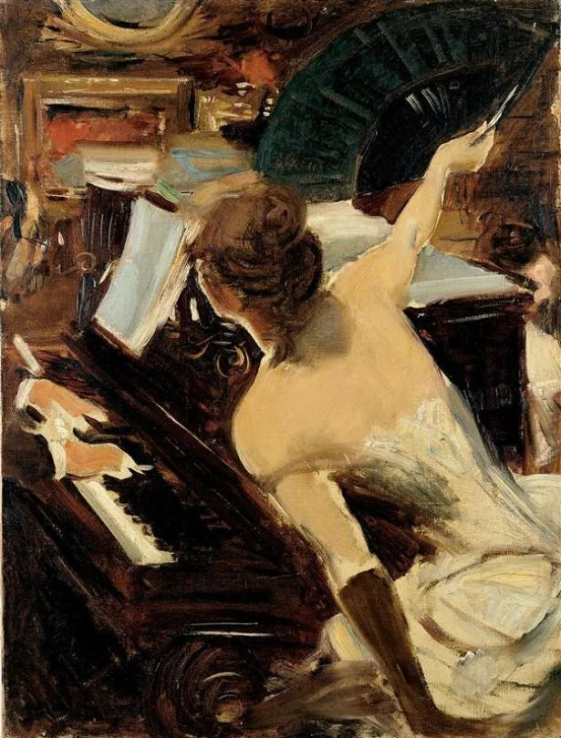 De wereldlijke zangeres - Giovanni Boldini