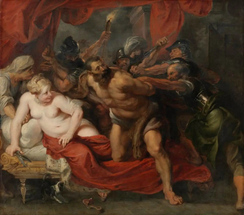 De gevangenneming van Samson (Richteren 16:19-21), circa 1620 - Peter Paul Rubens