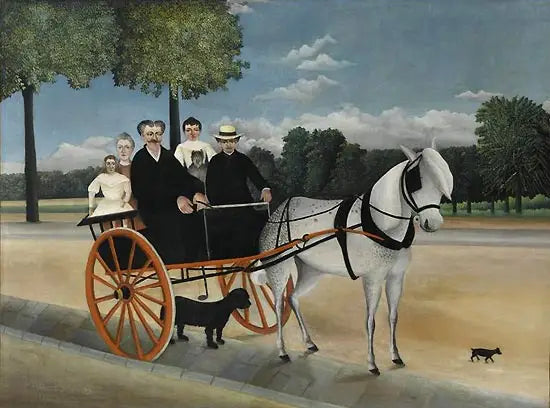 De Paardentram van vader Junier - Henri Rousseau
