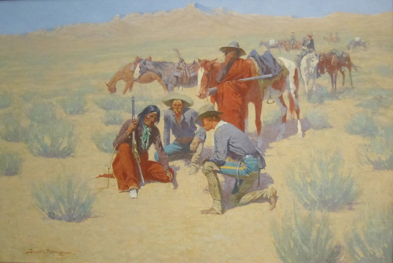 De kaart in het zand - Frederic Remington

Source:
La carte dans le sable - Frederic Remington