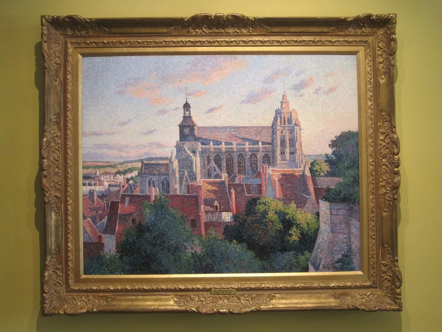 De kathedraal van Gisors, gezien vanaf de stadsmuren - Maximilien Luce