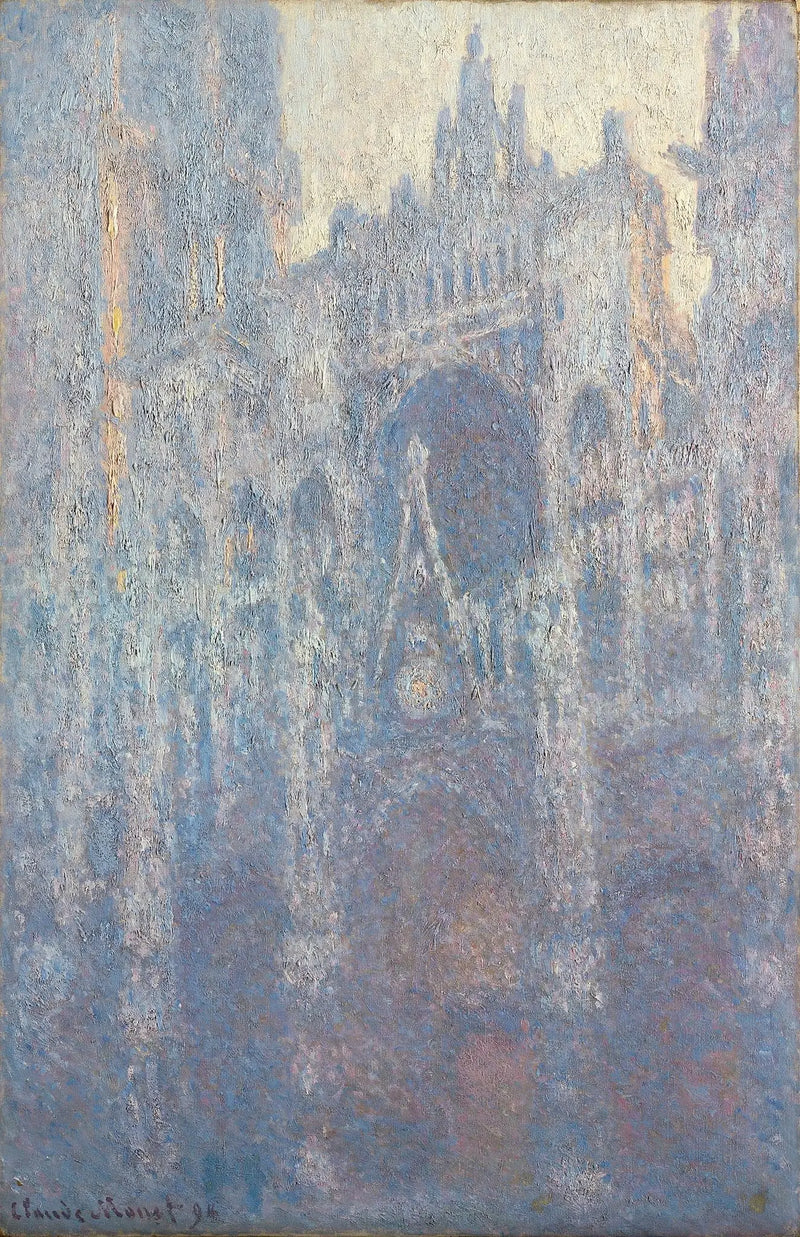 De Kathedraal van Rouen, de Portaal, Ochtendlicht - Claude Monet