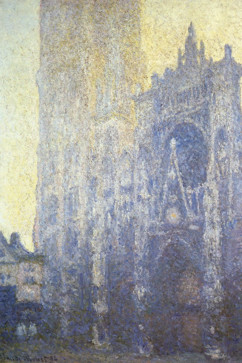 De Kathedraal van Rouen, de Portaal, Ochtendlicht - Claude Monet