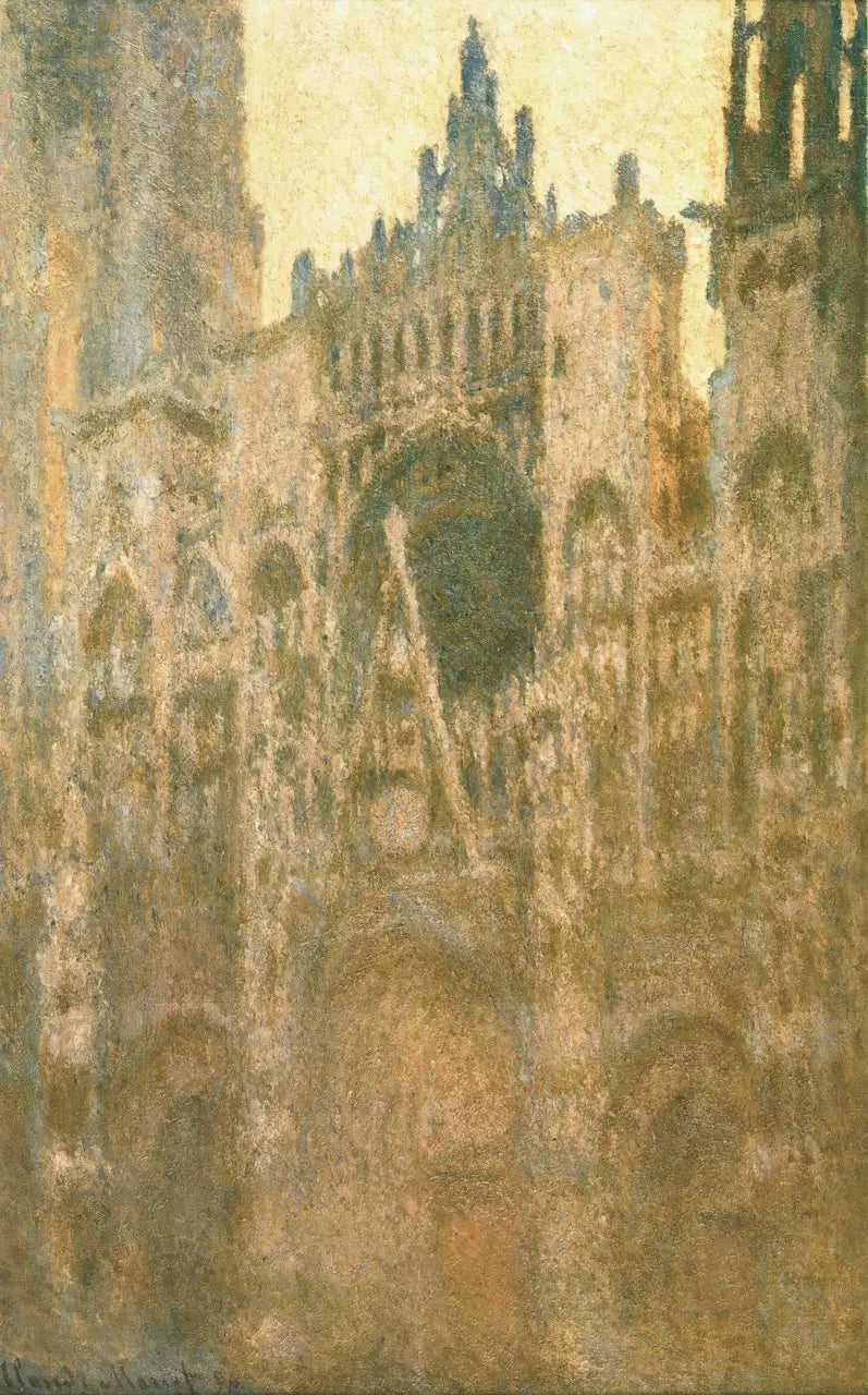De Kathedraal van Rouen, de Portaal, Ochtendlicht - Claude Monet