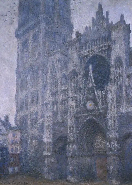 De Kathedraal van Rouen, de Poort en de Albane Toren, Grijze Tijd - Claude Monet
