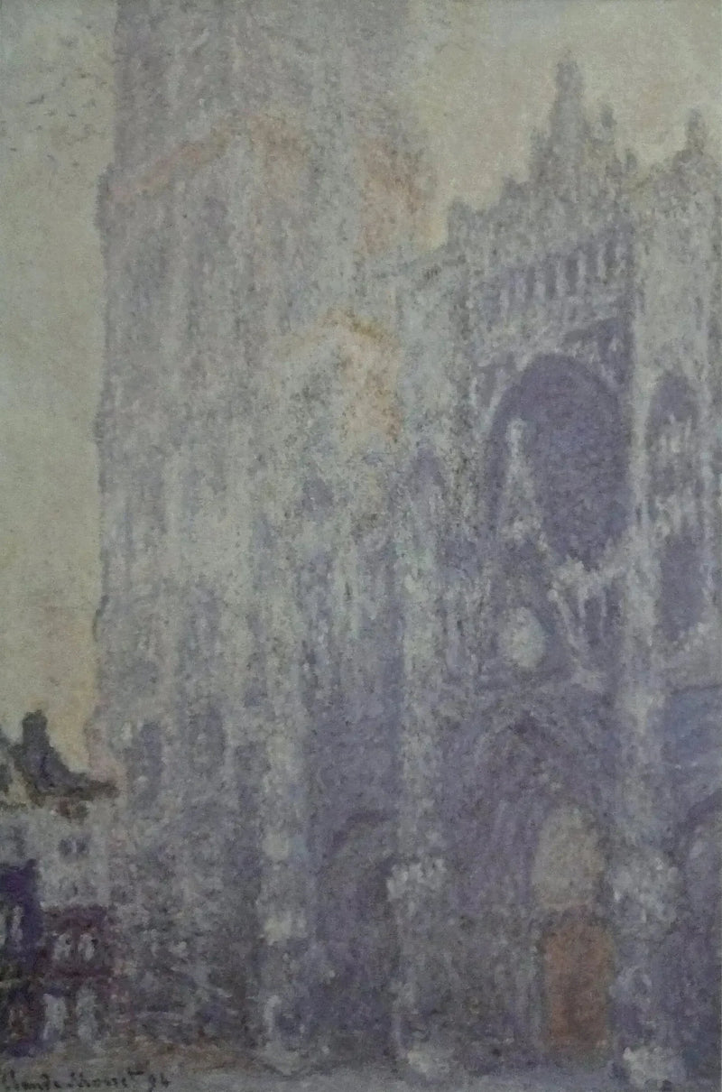 De Kathedraal van Rouen, de Poort en de Sint-Romaintoren, Ochtendlicht - Claude Monet