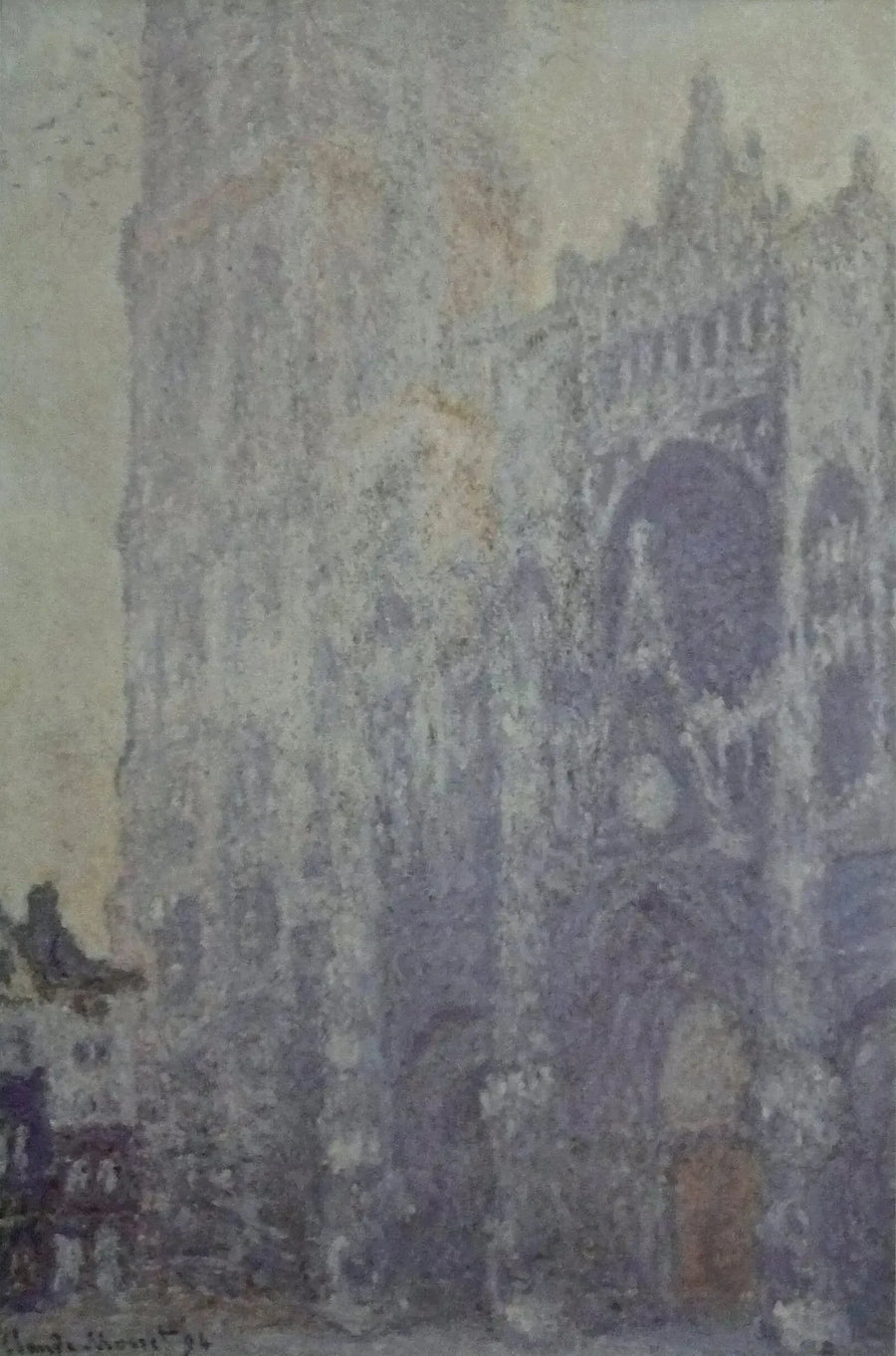 De Kathedraal van Rouen, de Poort en de Sint-Romaintoren, Ochtendlicht - Claude Monet