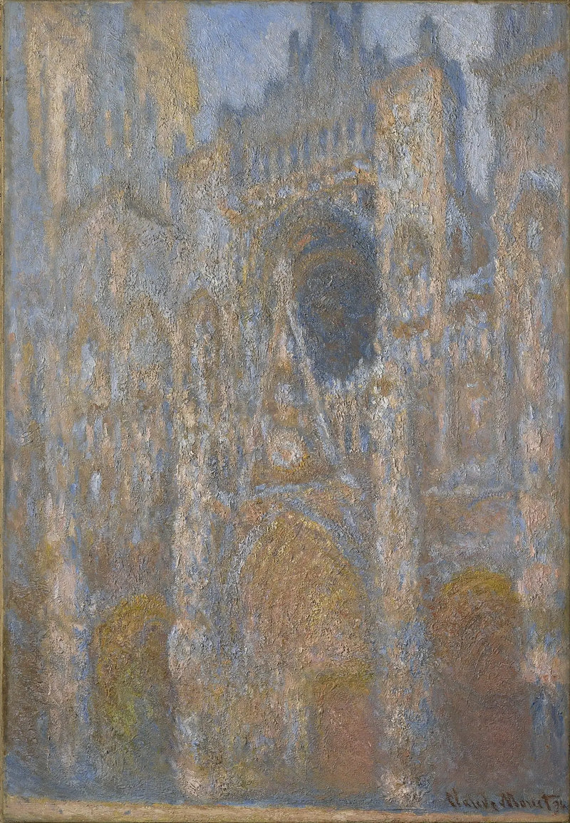 De Kathedraal van Rouen, de Poort, Midden op de dag - Claude Monet