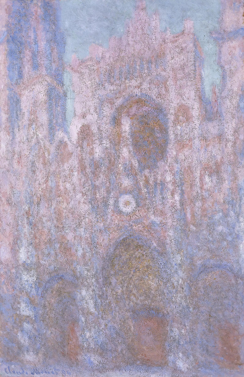 De Kathedraal van Rouen, Symfonie in grijs en roze - Claude Monet