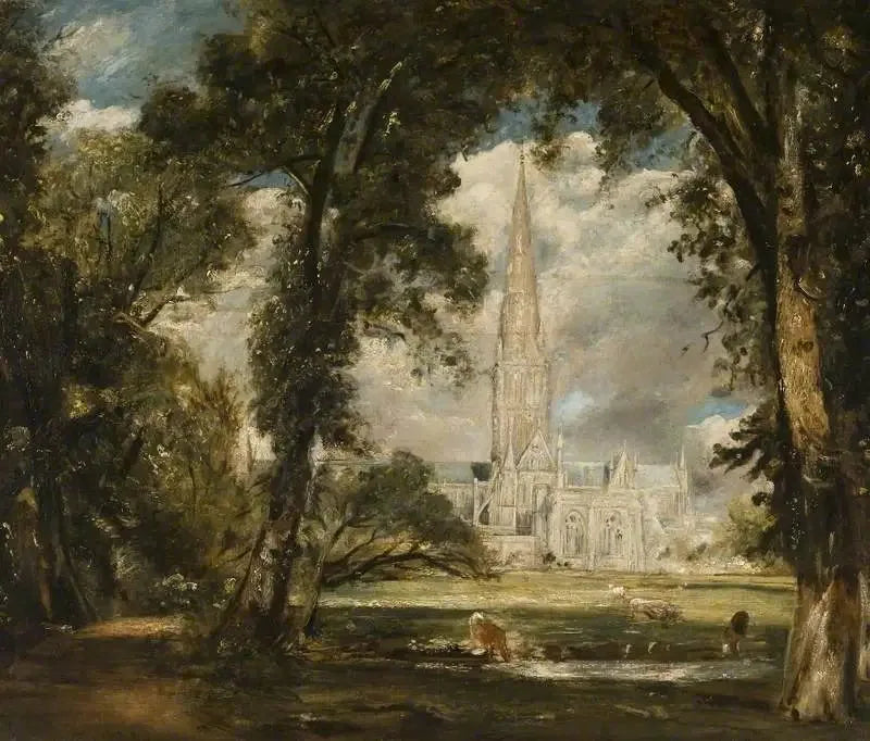 De kathedraal van Salisbury vanaf de bisschopstuin - John Constable