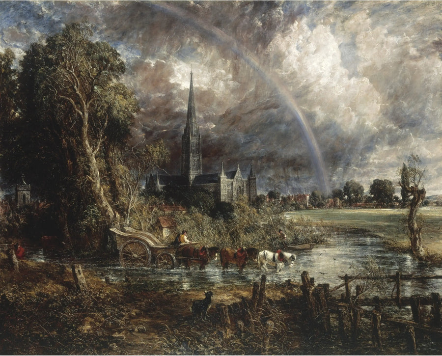 De kathedraal van Salisbury vanaf de weiden - John Constable