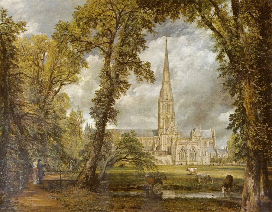 De kathedraal van Salisbury gezien vanaf de bisschoppelijke tuinen - John Constable
