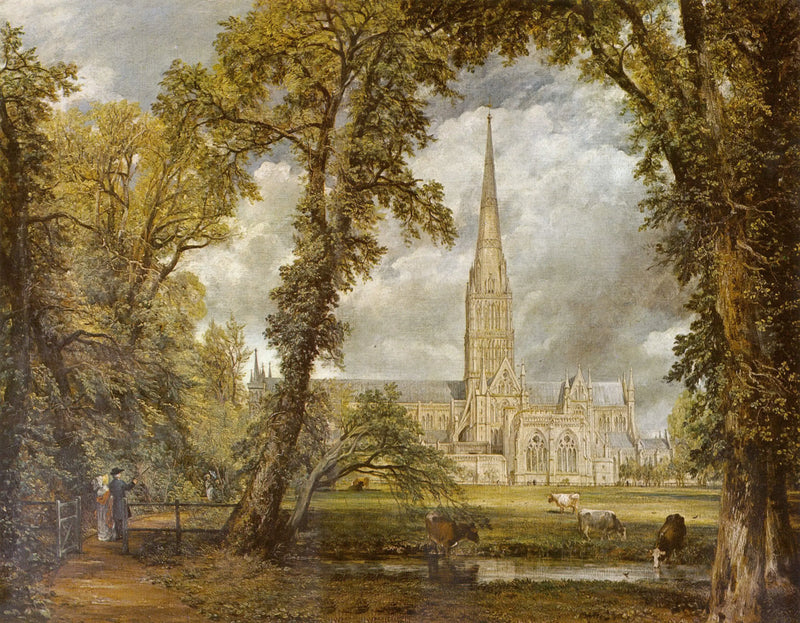 De kathedraal van Salisbury gezien vanaf de bisschoppelijke tuinen - John Constable