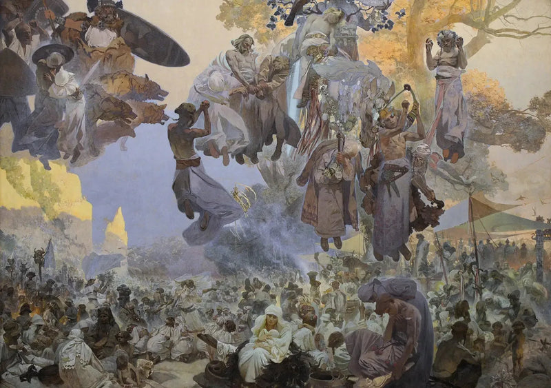 De viering van Svantovít - Alphonse Mucha