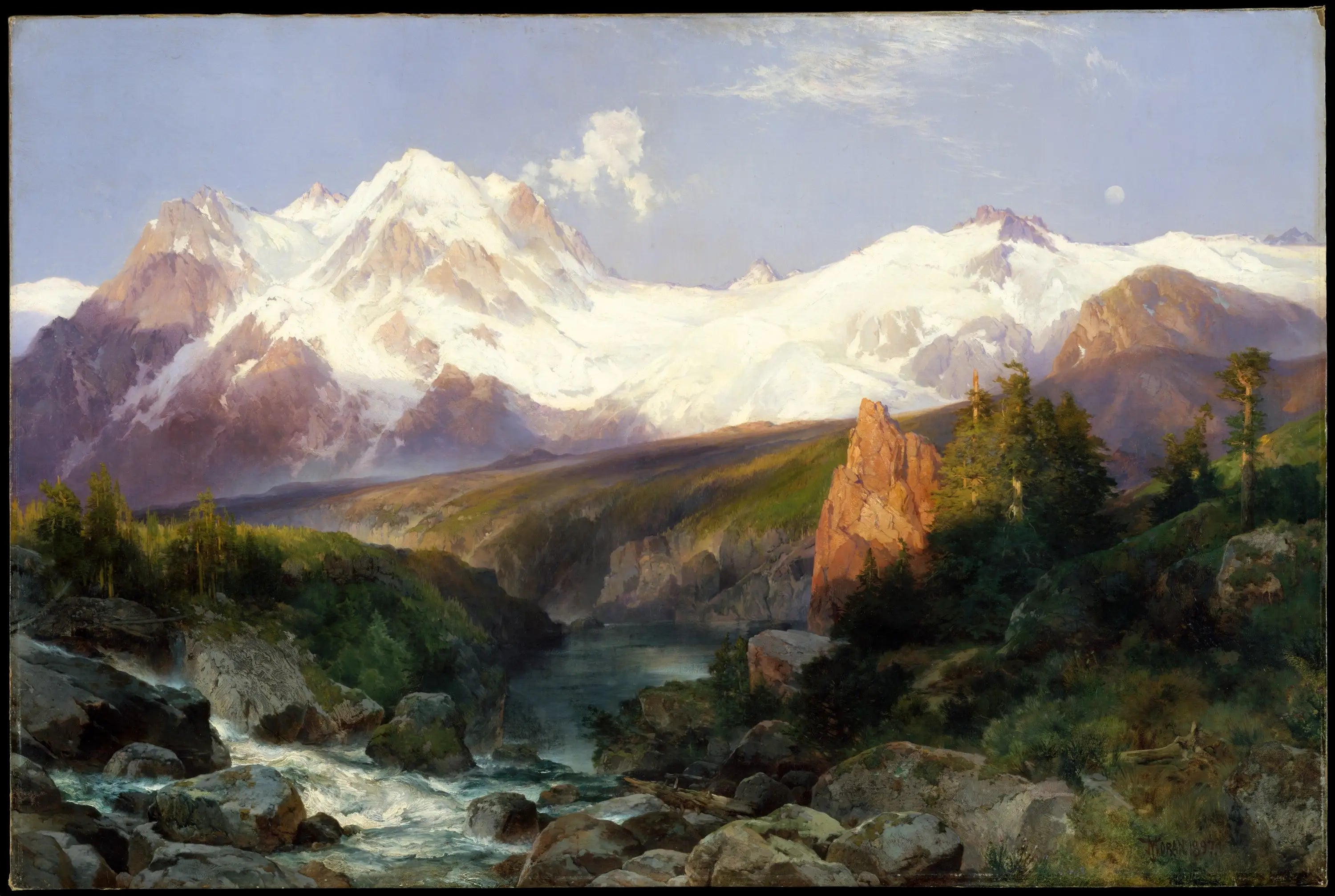 La chaîne des Tetons - Thomas Moran - Alpha Reproduction